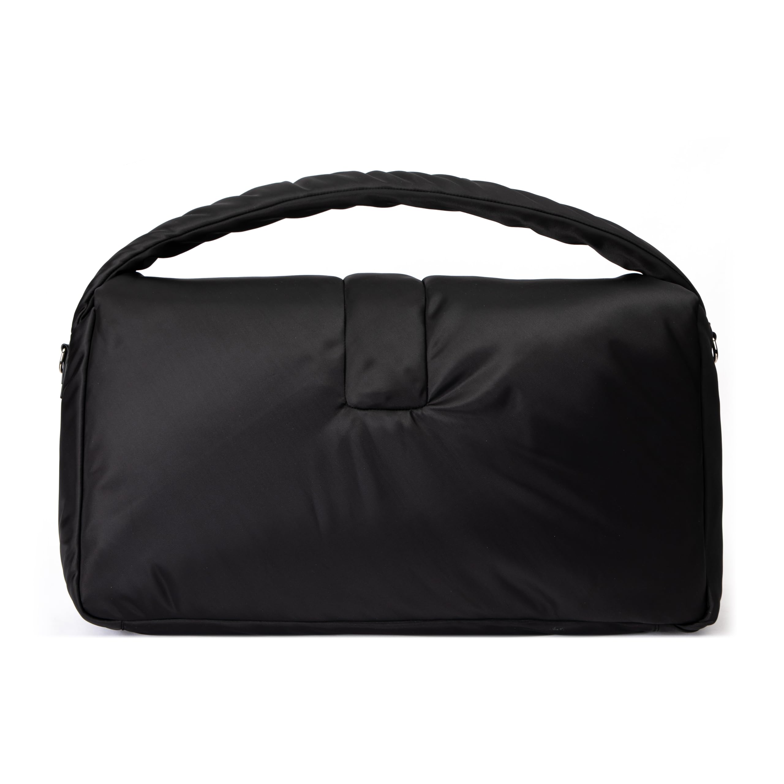 Nia Duffle Bag - Waterproof Black Nylon Travel Duffel Bag with Adjustable Shoulder Strap - Perfect for Gym, Weekend Trips & Air Travel Carry-On