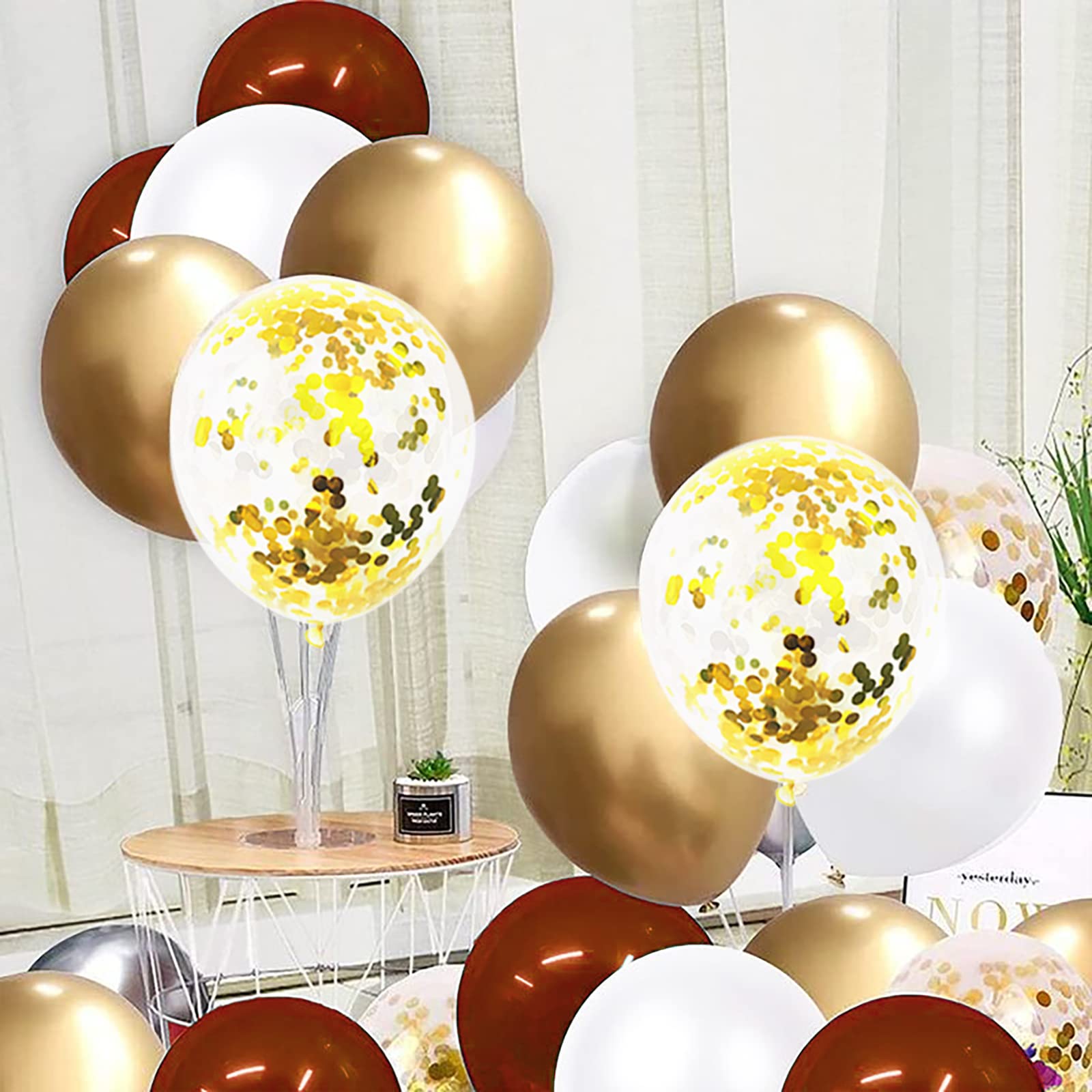 2025 Burgundy & Gold Graduation Party Decorations Kit - 81pcs Balloons, Maroon Gold Theme for Graduation, Birthday & Bridal Showers - Perfect for Fall Celebrations & Women's Events
