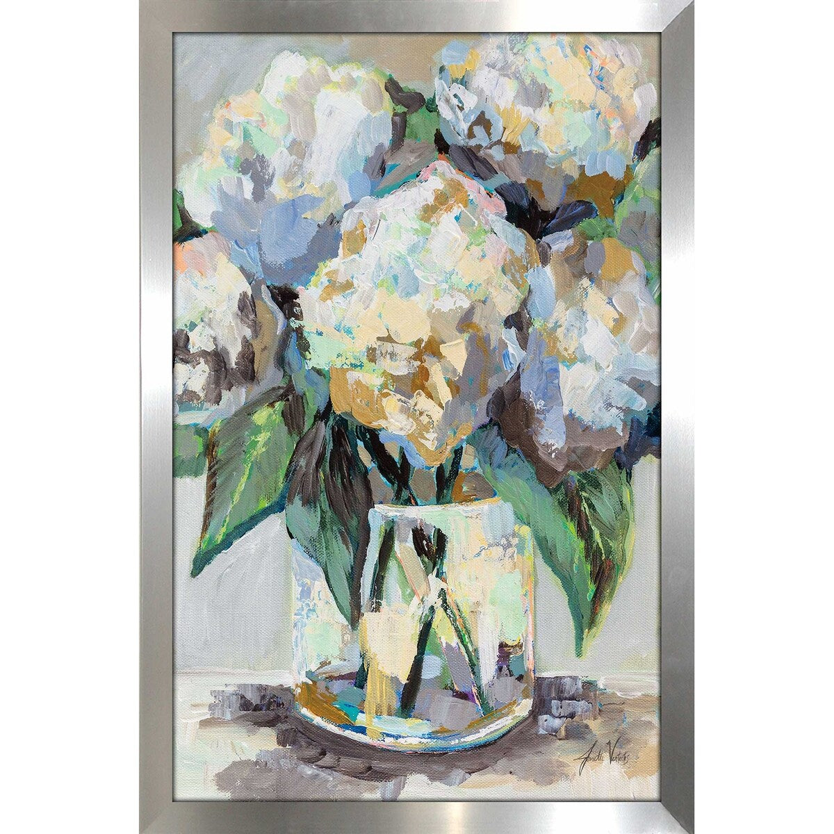 Beach House Bouquet Vertical Acrylic Wall Art Print - Perfect for Coastal Decor, Living Room, Bedroom & Office Wall Decor