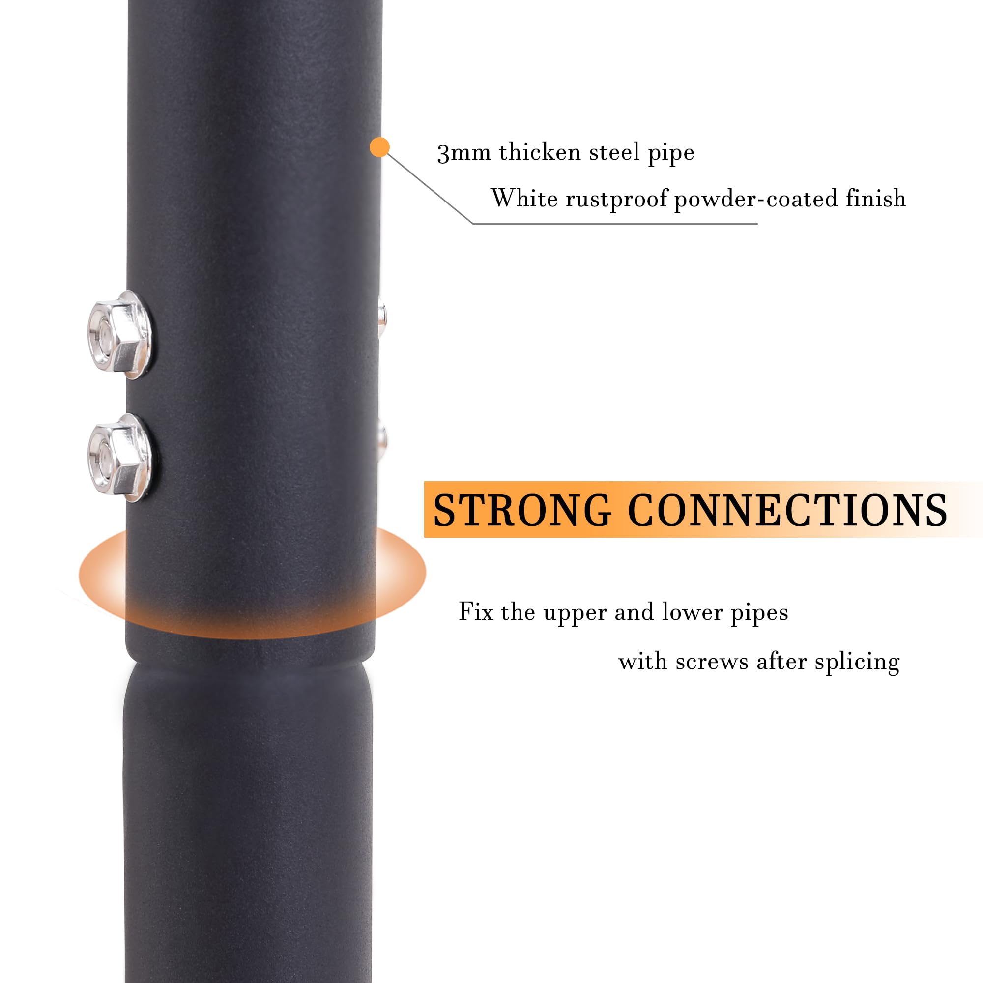 Heavy Duty Powder Coated Round Base Hammock Stand for Indoor & Outdoor Use - Durable Hanging Stand for Hammock Chairs (Black) | Perfect for Patio, Garden, Backyard Relaxation & Porch Swing