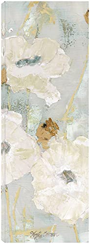 Poppies in the Wind Cream Panel II