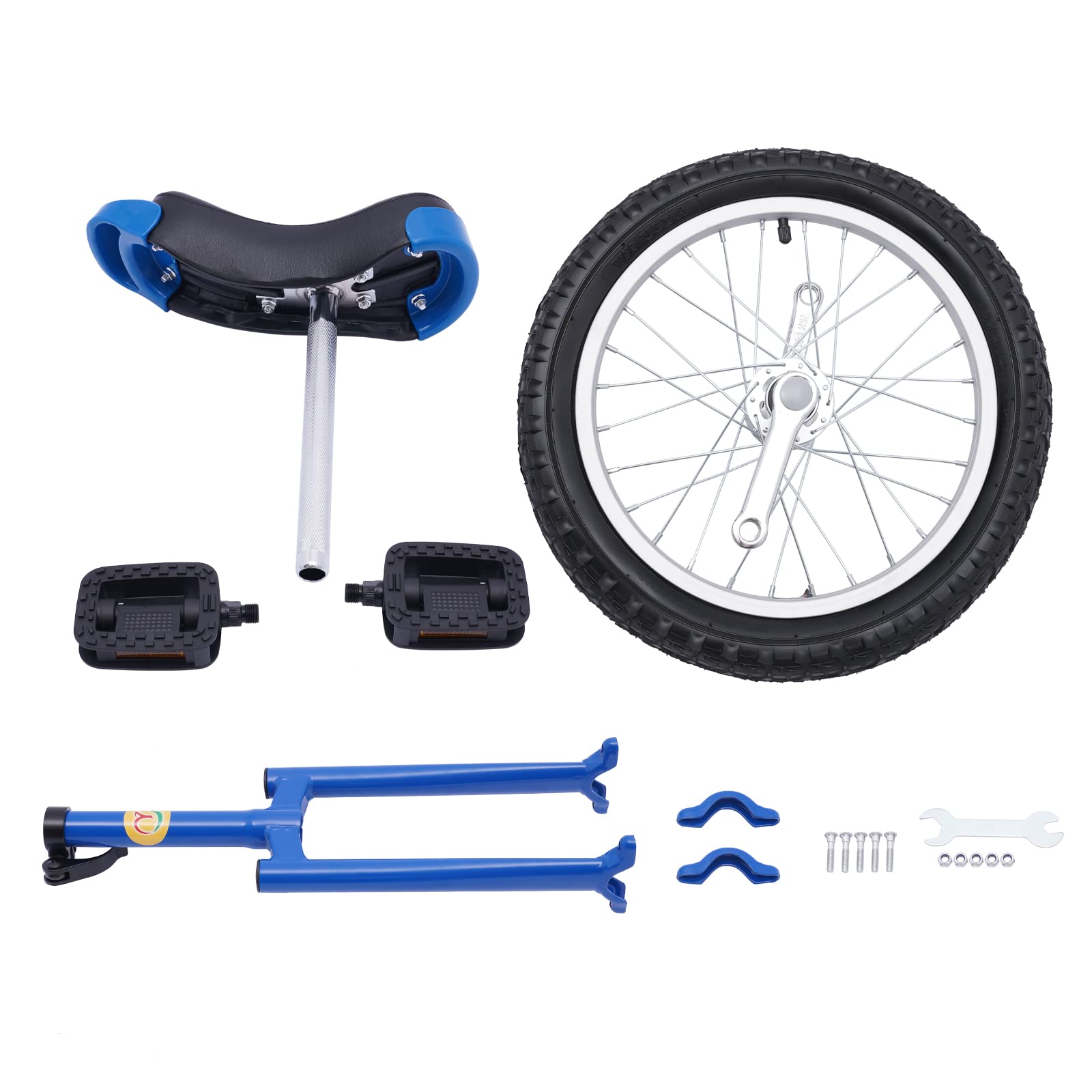 24 Inch Outdoor Unicycle for Adults - Adjustable Seat Exercise Bike for Fitness & Outdoor Sports - Perfect for Commuting, Gym Workouts & Adventure Riding