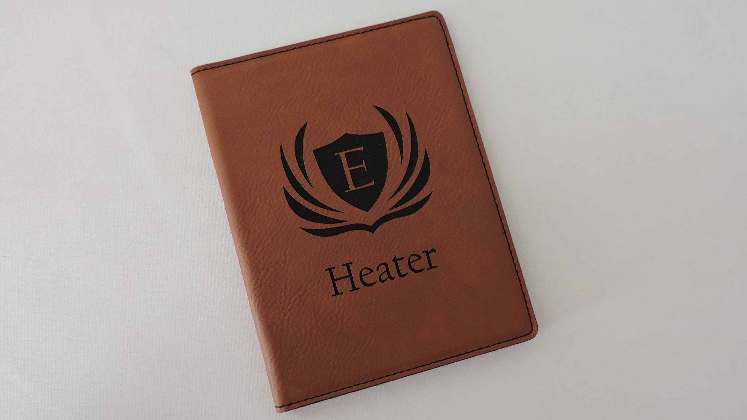 Custom Passport Cover Holder Wallet - Black with Silver Text - Perfect for Travel, Business Trips & Gifts