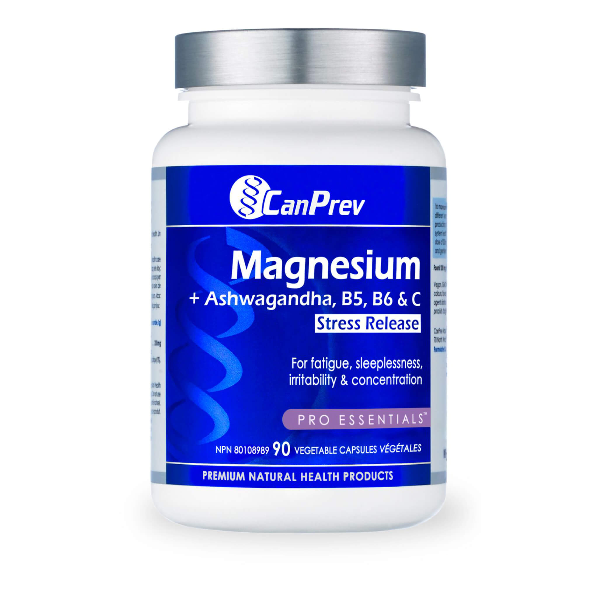 Natural Stress Relief Supplement with Magnesium, Ashwagandha & Vitamins B5, B6, C - Supports Relaxation, Sleep & Immune Health - Perfect for Daily Stress Management & Wellness Routine