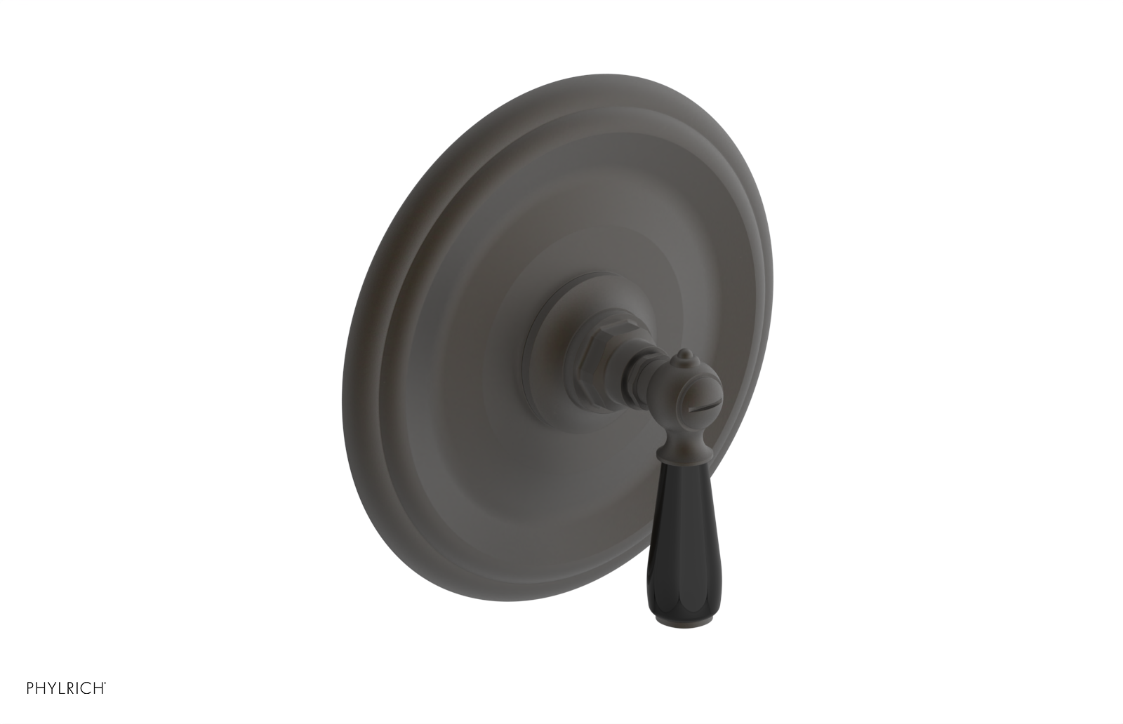 Jamestown Thermostatic Shower Trim Kit with Black Accent Lever Handle - Model 4 735 - Perfect for Modern Bathroom Renovations & Spa-Like Shower Experiences
