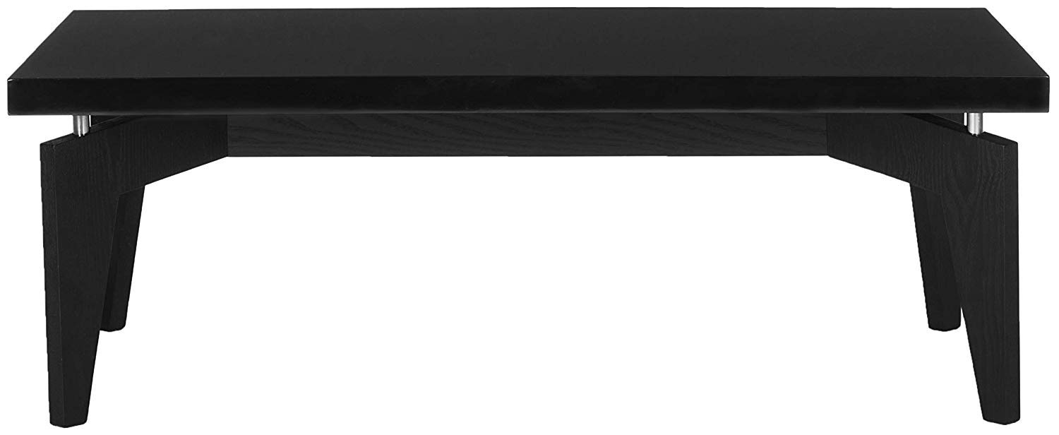 Safavieh Josef Retro Black Coffee Table - Mid-Century Modern Living Room Furniture for Small Spaces - Perfect for Apartments, Studios & Cozy Home Decor