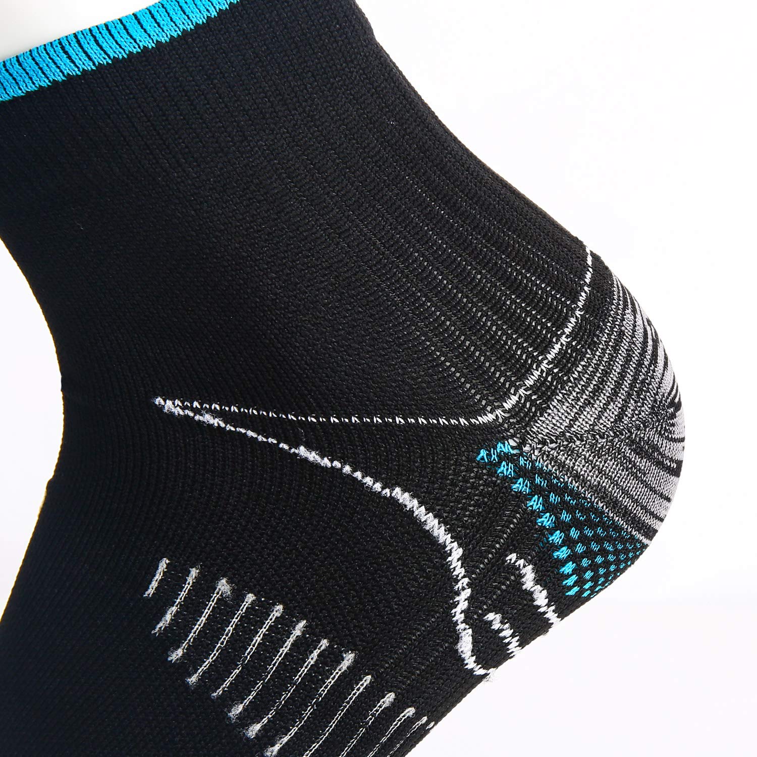 5 Pairs Lightweight Compression Running Socks for Men & Women - Breathable Athletic Sports Socks for Jogging, Hiking, Gym Workouts & Marathon Training