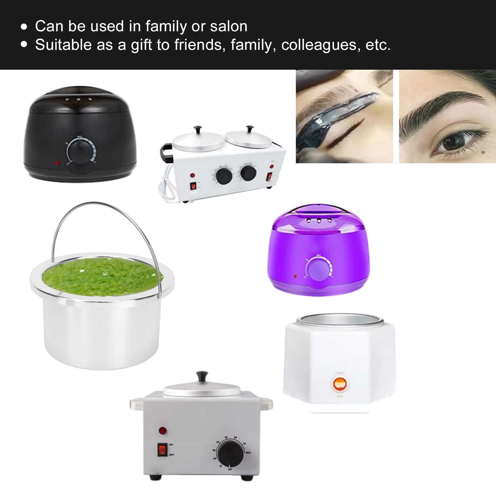Premium Replacement Wax Inner Pot for Salon - Aluminum Alloy Heating Machine Insert with Easy Clean Surface | Ideal for Waxing Services, Spa Treatments & Hair Removal