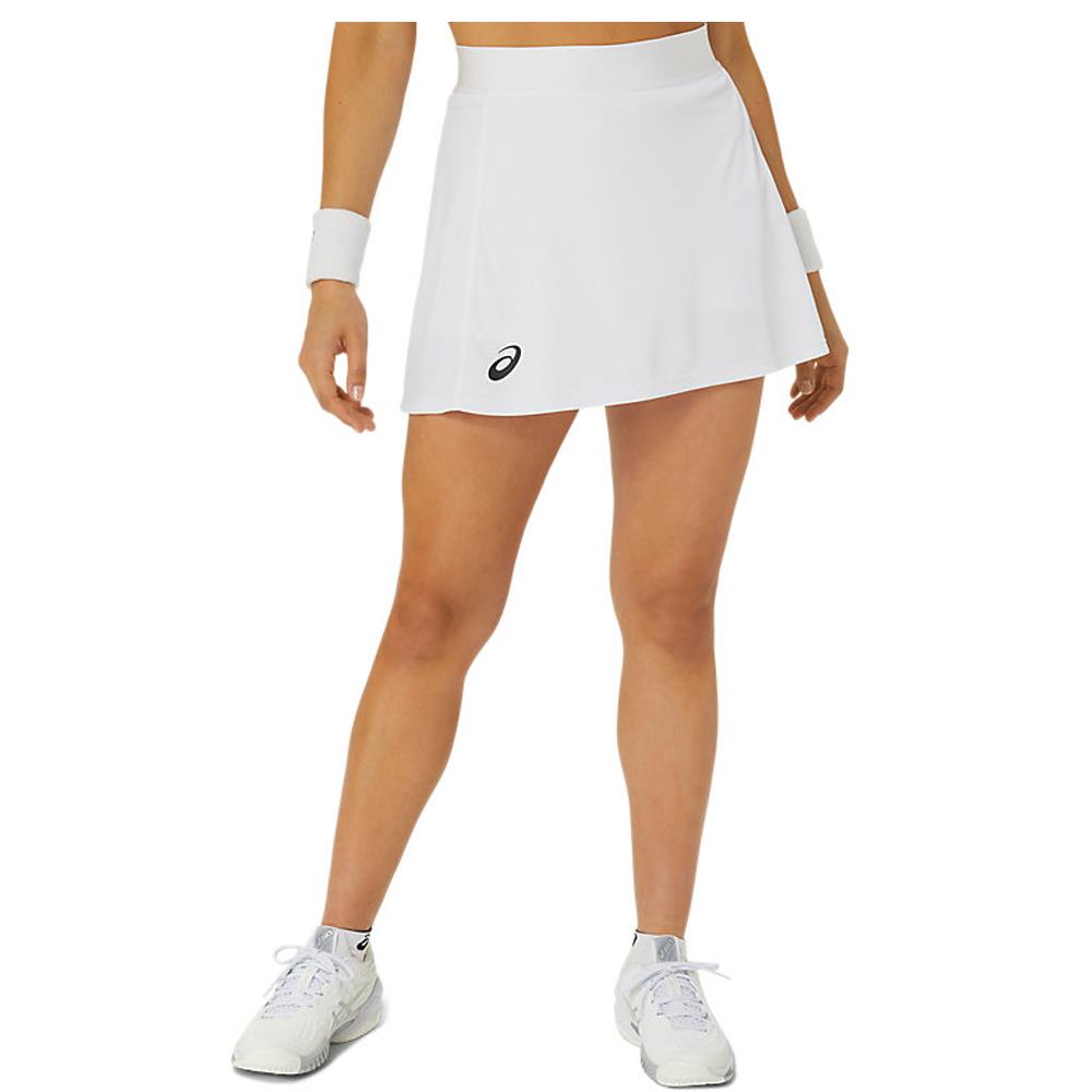 ASICS Women's Match Skort Tennis Shorts - White Athletic Skirt with Built-in Shorts for Tennis, Golf & Running | Breathable Comfort & Freedom of Movement