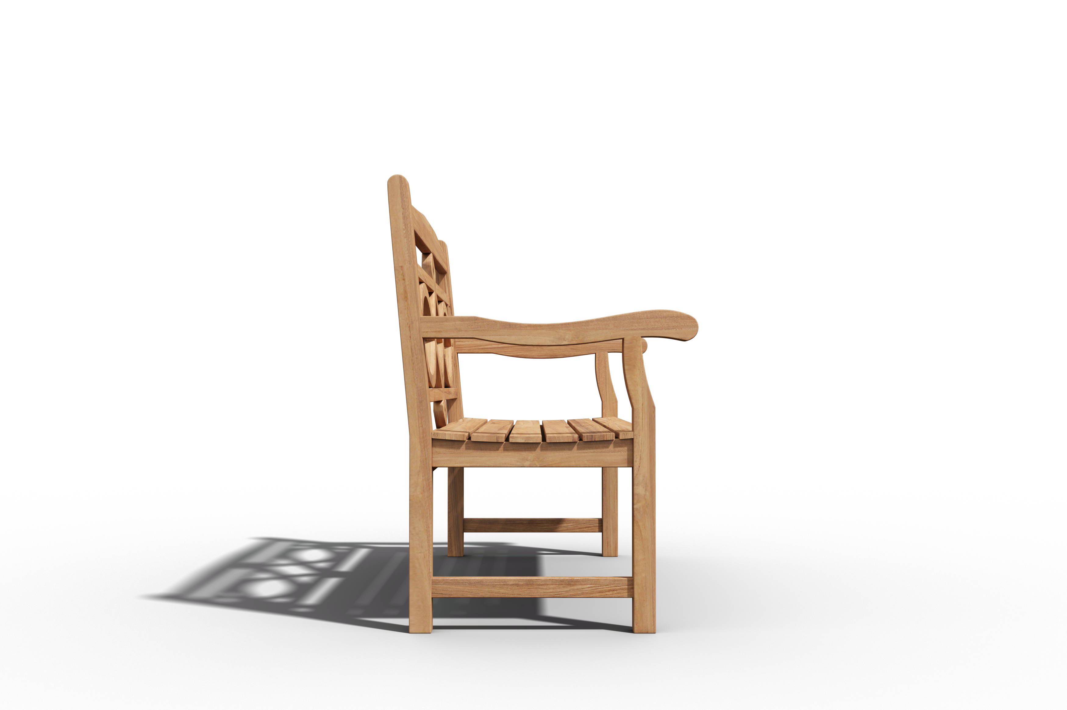 Liane 2-Person Teak Outdoor Bench - Weather-Resistant Garden Seating for Patio, Deck, or Backyard Relaxation