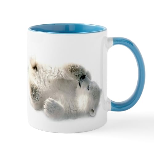 White/Blue Inside - Baby Polar Bear Mugs
