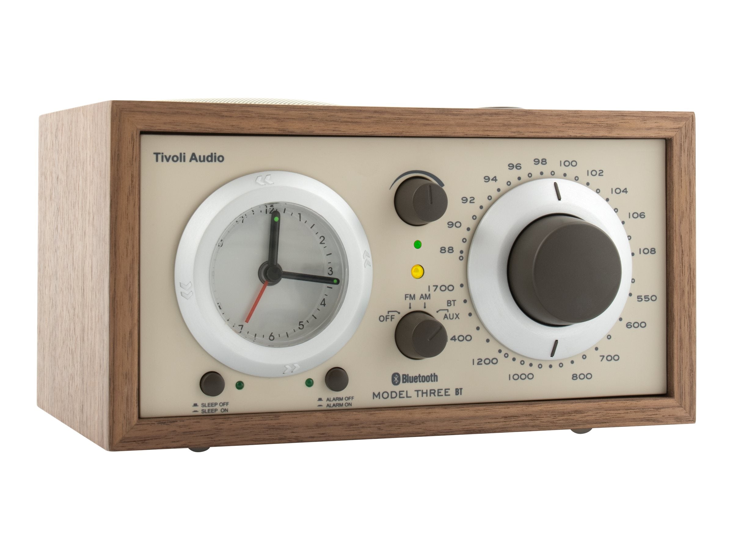 Tivoli Audio Henry Kloss Model Three BT - Premium Bluetooth Tabletop Radio with Classic Design & Rich Sound | Perfect for Home, Office, and Bedroom Listening