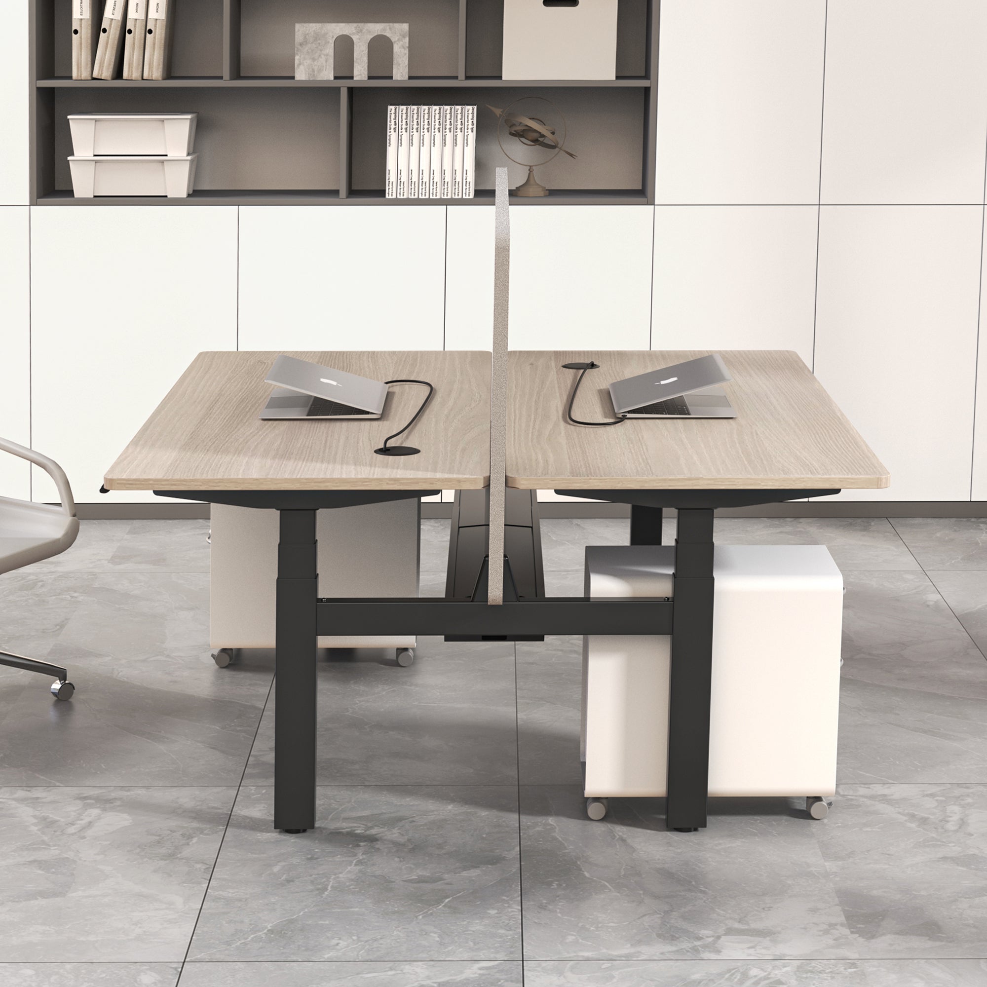 MARLO 2 Person Standing Desk - Dual Motor Adjustable Height 55