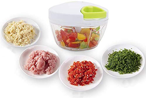 Vinipiak Manual Food Chopper - Hand Pull Vegetable Cutter for Onions, Fruits, Nuts & Herbs | Kitchen Gadget for Salsa, Salad, Baby Food Prep & Cooking | Durable Food Processor & Blender Alternative