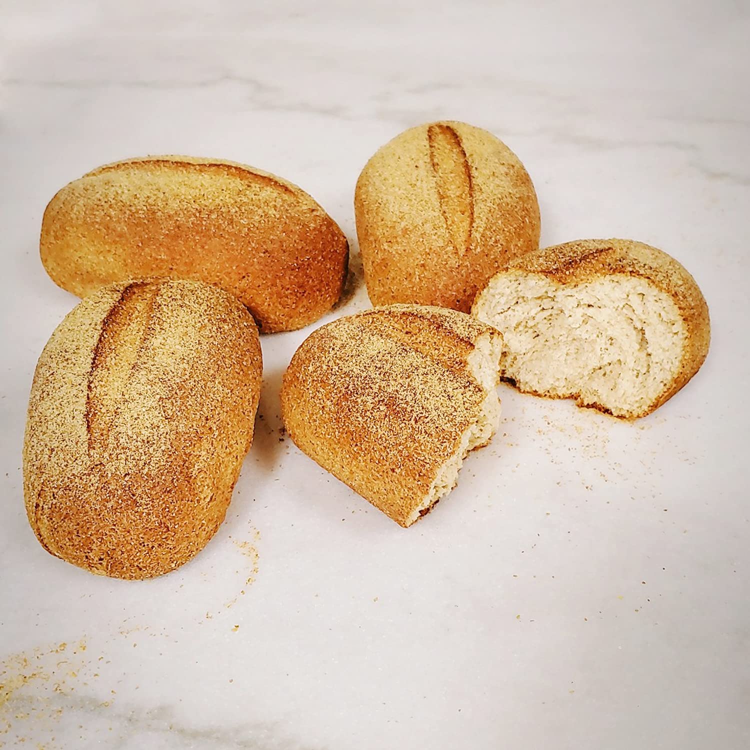 Yez! Artisan Golden Flax Keto Bread - Clean Keto, Paleo, Vegan, Lectin Free, Low Carb, Gluten Free, Wheat Free, Grain Free, Soy Free, Diabetic Friendly, Preservative Free, All Natural Ketogenic Food (10oz Small Loaf, Pack of 4) - Perfect for Healthy Breakfast, Sandwiches & Keto Diet Meal Prep