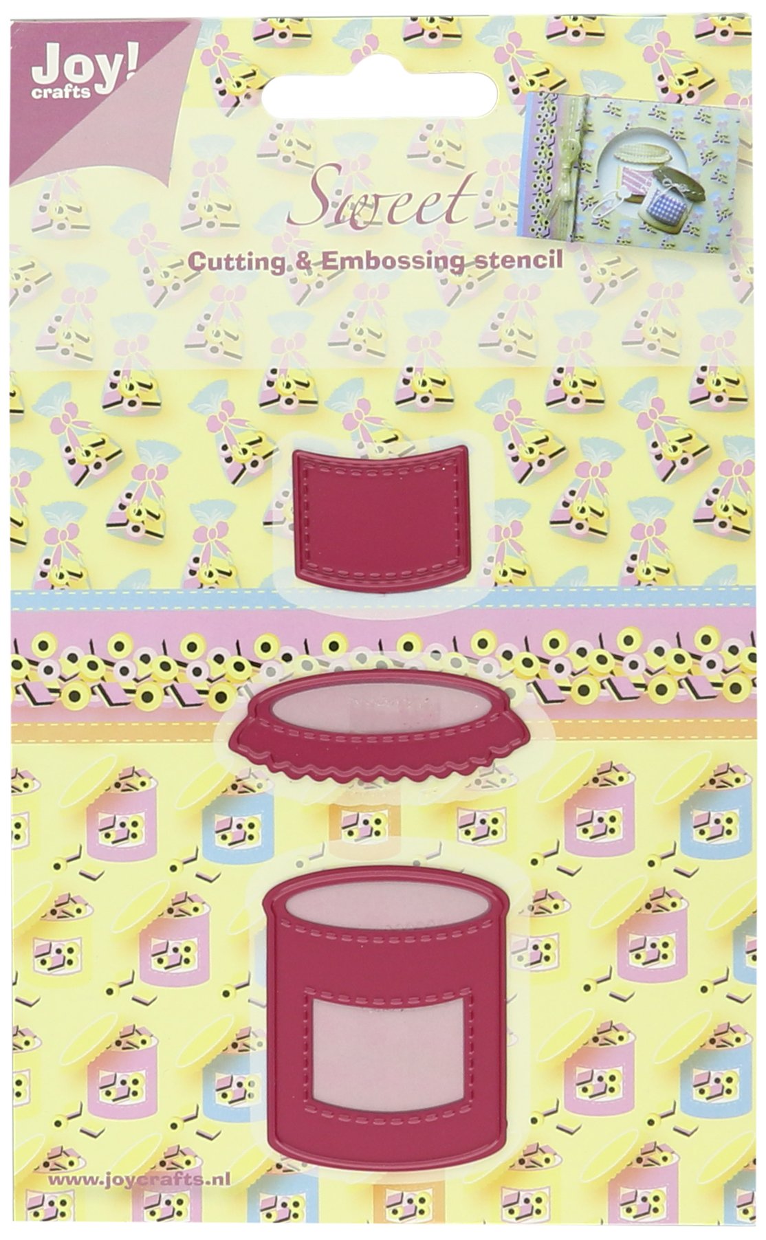 Joy! Crafts Cutting and Embossing Die Set - Candy Jar Shape for DIY Scrapbooking, Card Making & Paper Crafting (Perfect for Holiday Cards, Gift Tags & Home Decor Projects)
