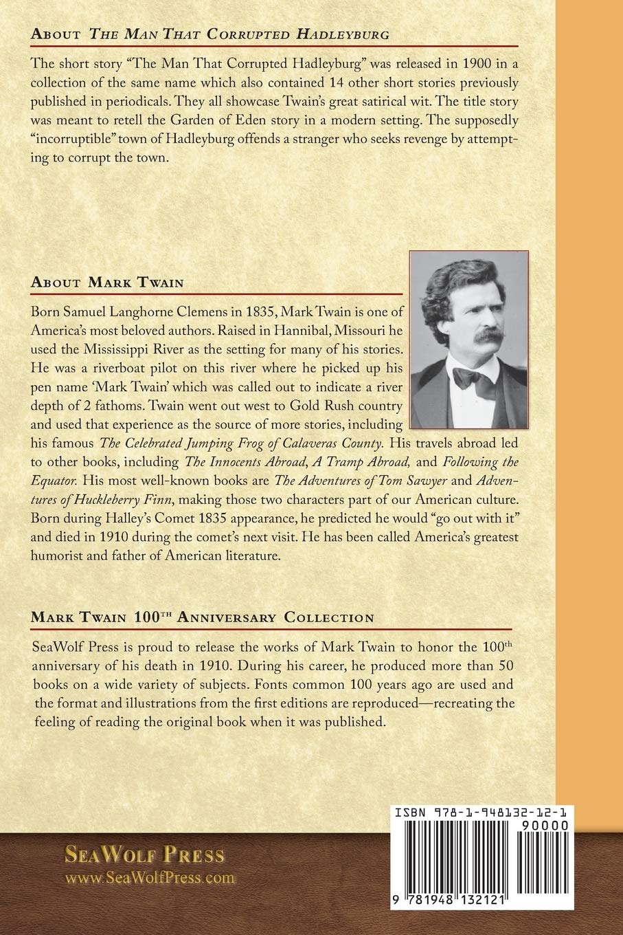 The Man That Corrupted Hadleyburg: 100th Anniversary Edition - Classic American Literature by Mark Twain - Perfect for Book Collectors & Literature Enthusiasts
