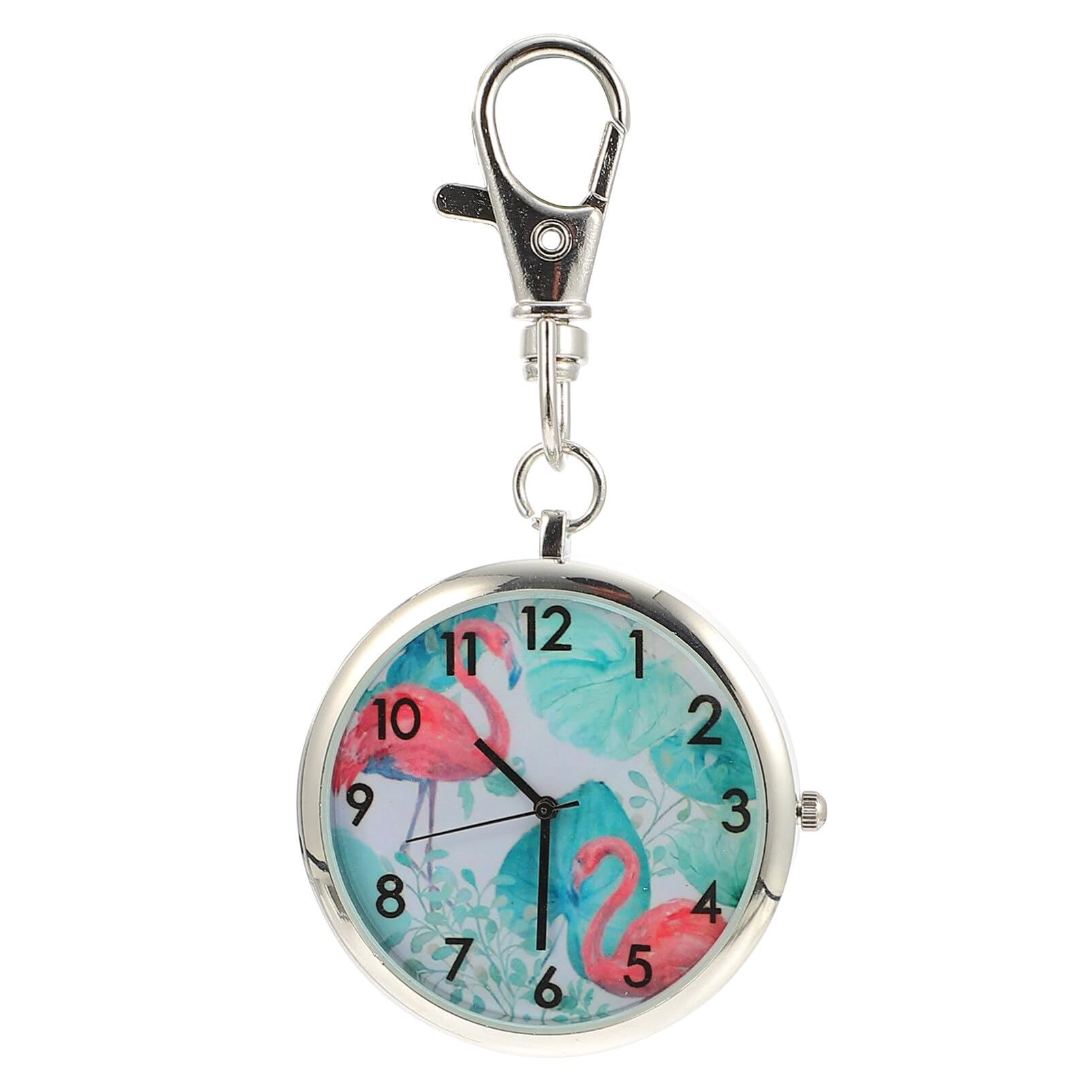 Personalized Antique Pocket Watch - Engraved Vintage Style Pocket Watch with Key Chain, Alloy Silver Finish - Perfect Gift for Nurses, Collectors & Watch Enthusiasts (Great for Weddings, Proms & Special Occasions)