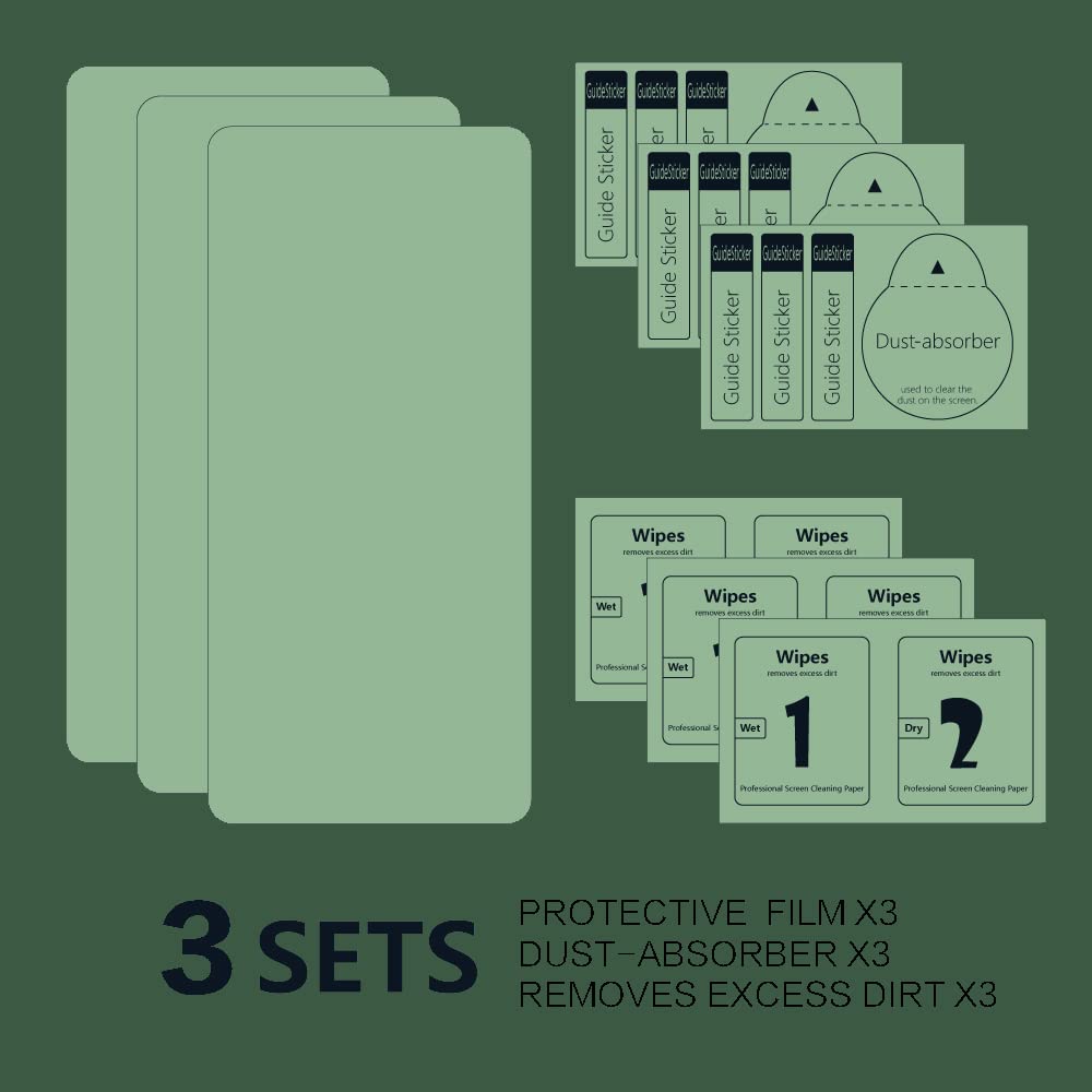 3-Pack Galaxy Tab Active 3 Screen Protector - 9H Tempered Glass for T570/T575 - Anti-Scratch Protection for Work & Outdoor Use