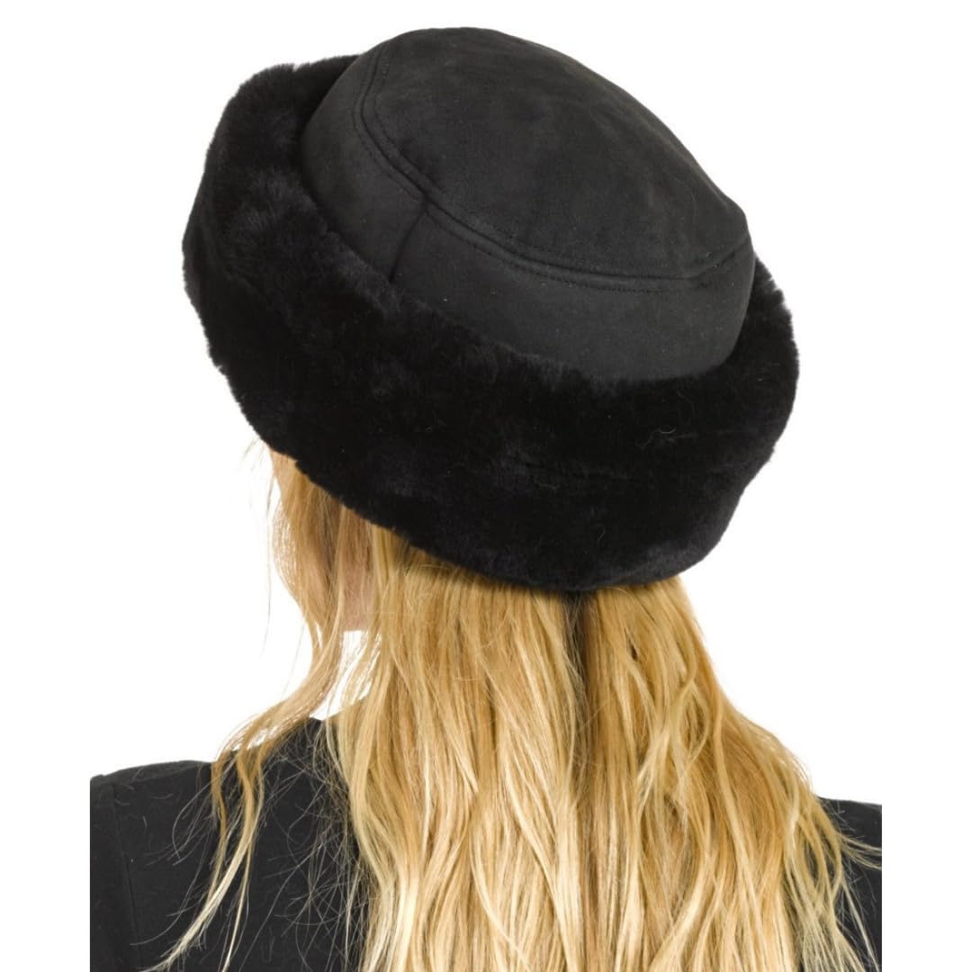 Premium Kelowna Shearling Sheepskin Hat for Men & Women - Cozy Winter Beanie for Cold Weather, Outdoor Activities & Fashion Accessory