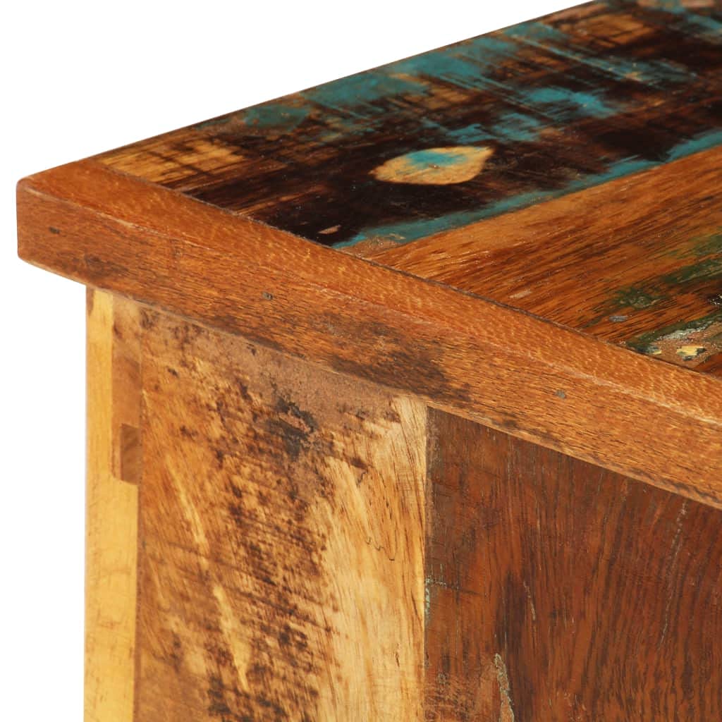 vidaXL Classic-Style TV Cabinet - Solid Reclaimed Wood Entertainment Center with Built-in Storage | Handmade Industrial Design for Living Room & Home Theater Setup