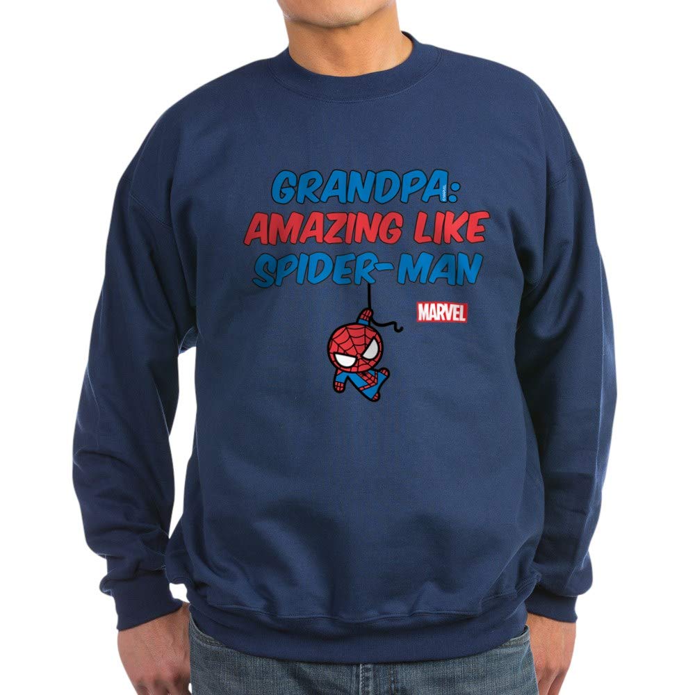 Amazing Spider-Man Grandpa Sweatshirt - Marvel Superhero Graphic Hoodie for Men | Perfect Gift for Fathers Day & Christmas