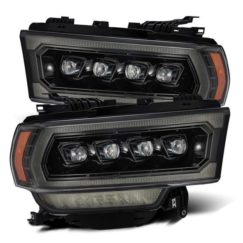 AlphaRex NOVA LED Projector Headlights (Alpha Black) for Ram 2500 & 3500 (2019-2024) - High-Performance Lighting Upgrade for Off-Road & Night Driving