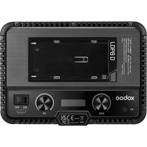 Godox LDP8D Daylight LED Video Light Panel - 3200K-5600K Adjustable Bi-Color, 95+ CRI, Dimmable Lighting for Photography, YouTube, Streaming & Studio Filming