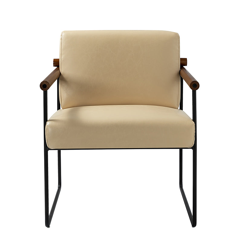 Edurne Modern Armchair with Sturdy Metal Legs - Perfect for Living Room, Office, and Lounge Areas