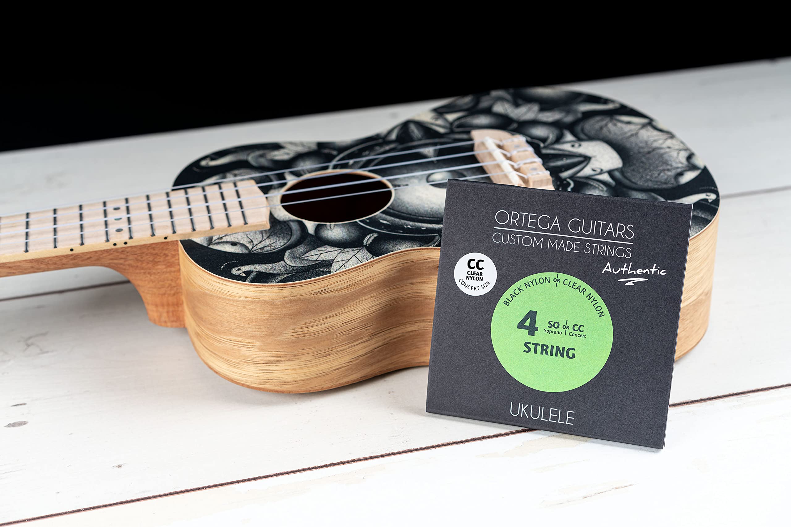 Authentic Series High G Tuning Clear Nylon Ukulele Strings for Concert Size - Premium Quality, Bright Tone & Long-Lasting Durability | Perfect for Beginners, Professionals & Live Performances