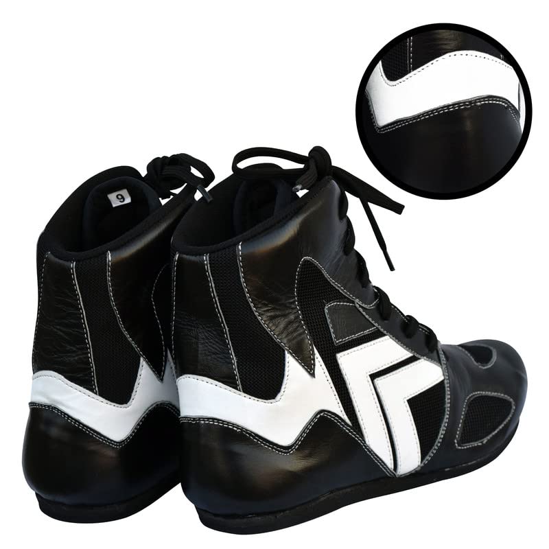 Professional Boxing & Wrestling Shoes for Men & Women - Breathable, Non-Slip Rubber Sole, Lightweight Training Shoes for Adults & Youth | Perfect for Boxing Gyms, MMA Training & Martial Arts Practice