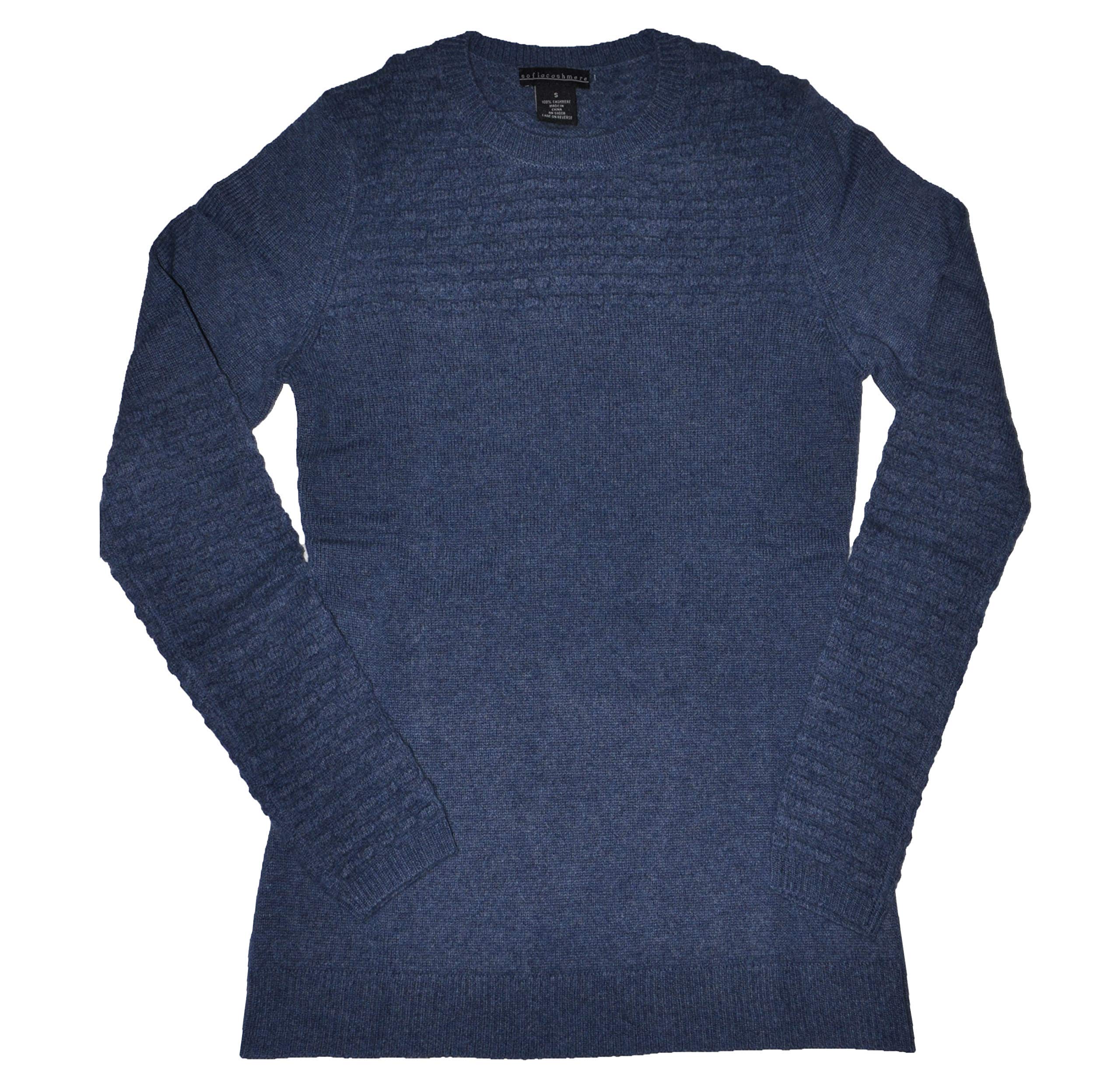 Women's Soft Cashmere Sweater Long Sleeve Popcorn Stitch Crew Neck Pullover for Winter Warmth & Cozy Outfits | Office Wear, Date Night, Holiday Gift