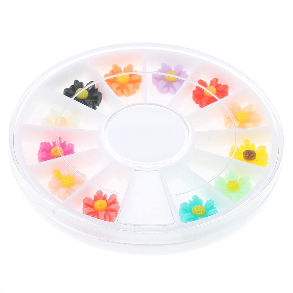 3D Nail Art Glitter Decoration Stickers - Chrysanthemum Shaped DIY Nail Designs for Women, Manicure Salon Accessories - Perfect for Parties, Weddings & Special Occasions