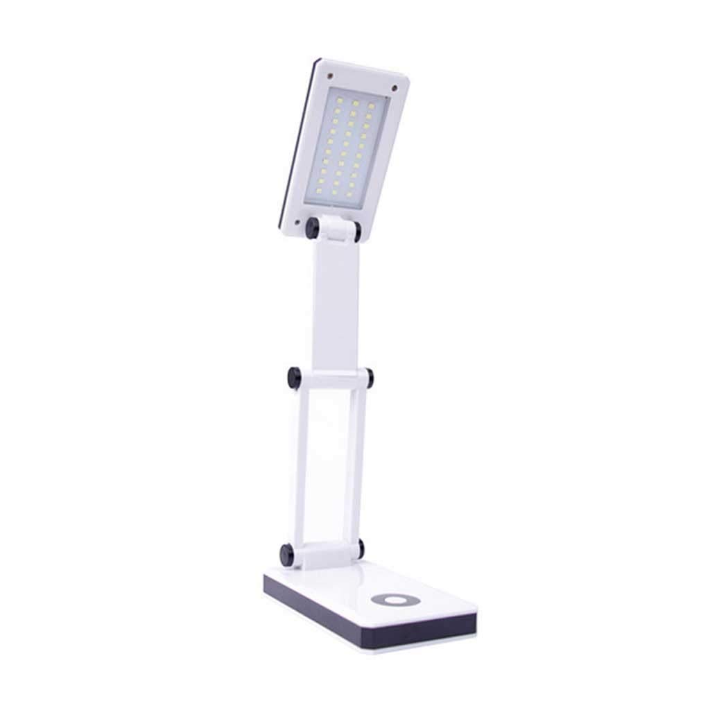 LED Desk Lamp for Home Office - Portable, Foldable, Battery-Powered Reading Light with 2-Step Dimming & Eye Protection - Perfect for Studying, Working, Travel & Kids' Bedtime Reading