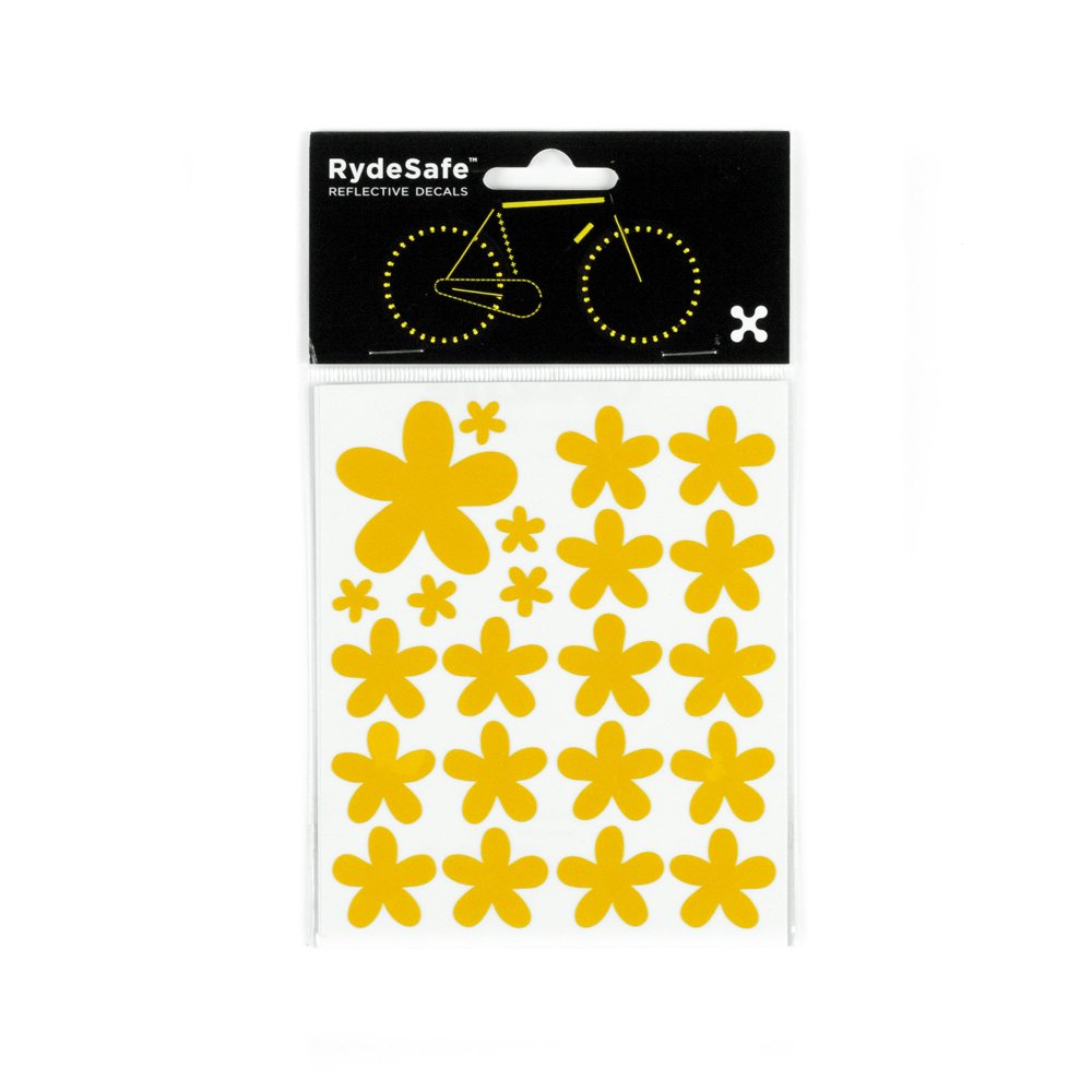 Reflective Flower Decals Kit - Waterproof Vinyl Stickers for Cars, Laptops, Bikes & DIY Projects - Perfect for Night Safety & Personalization