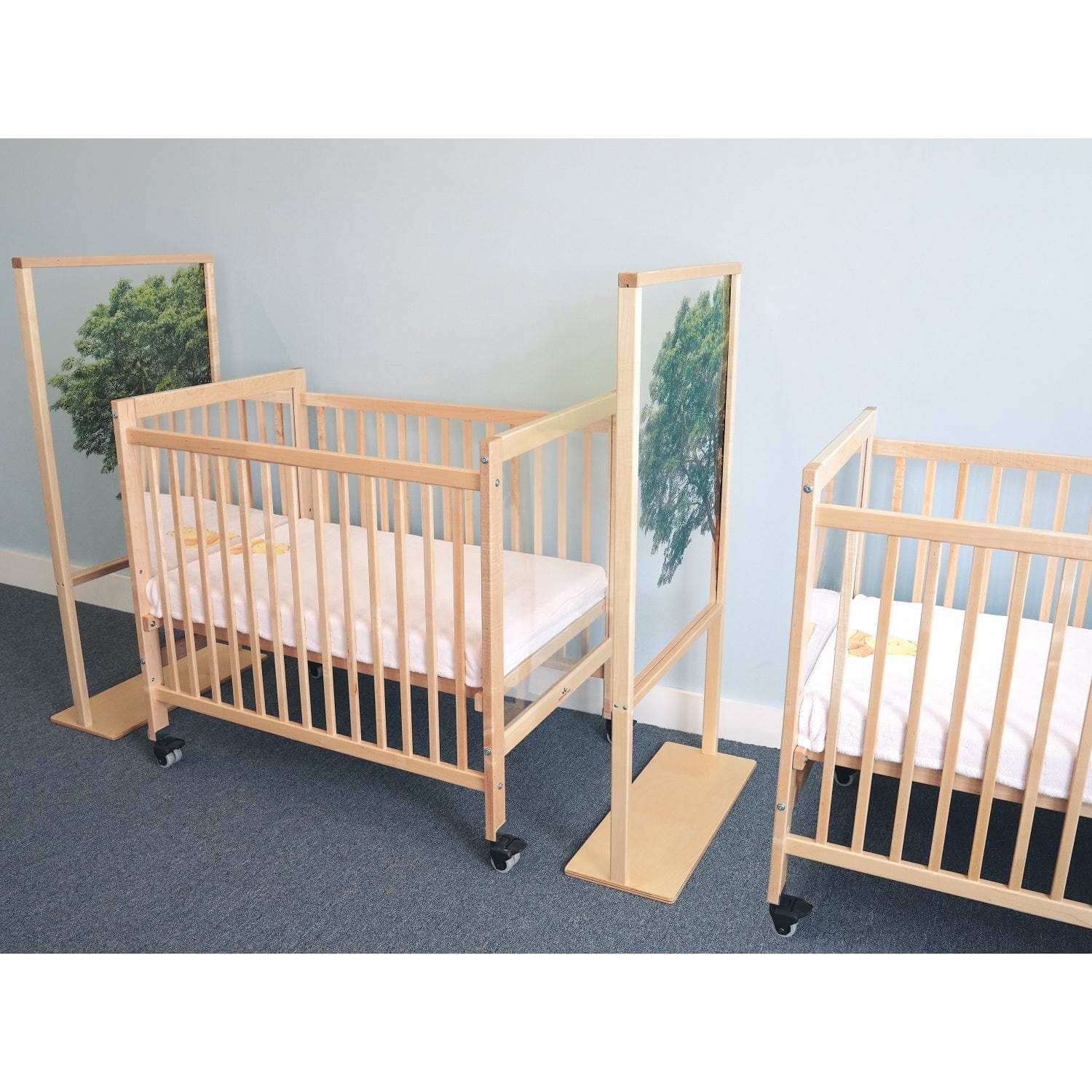 Nature View Floor Standing Partition 25W - Privacy Screen Divider with Natural Design for Office, Home, and Event Spaces - Perfect for Workspaces, Living Rooms, and Conference Areas