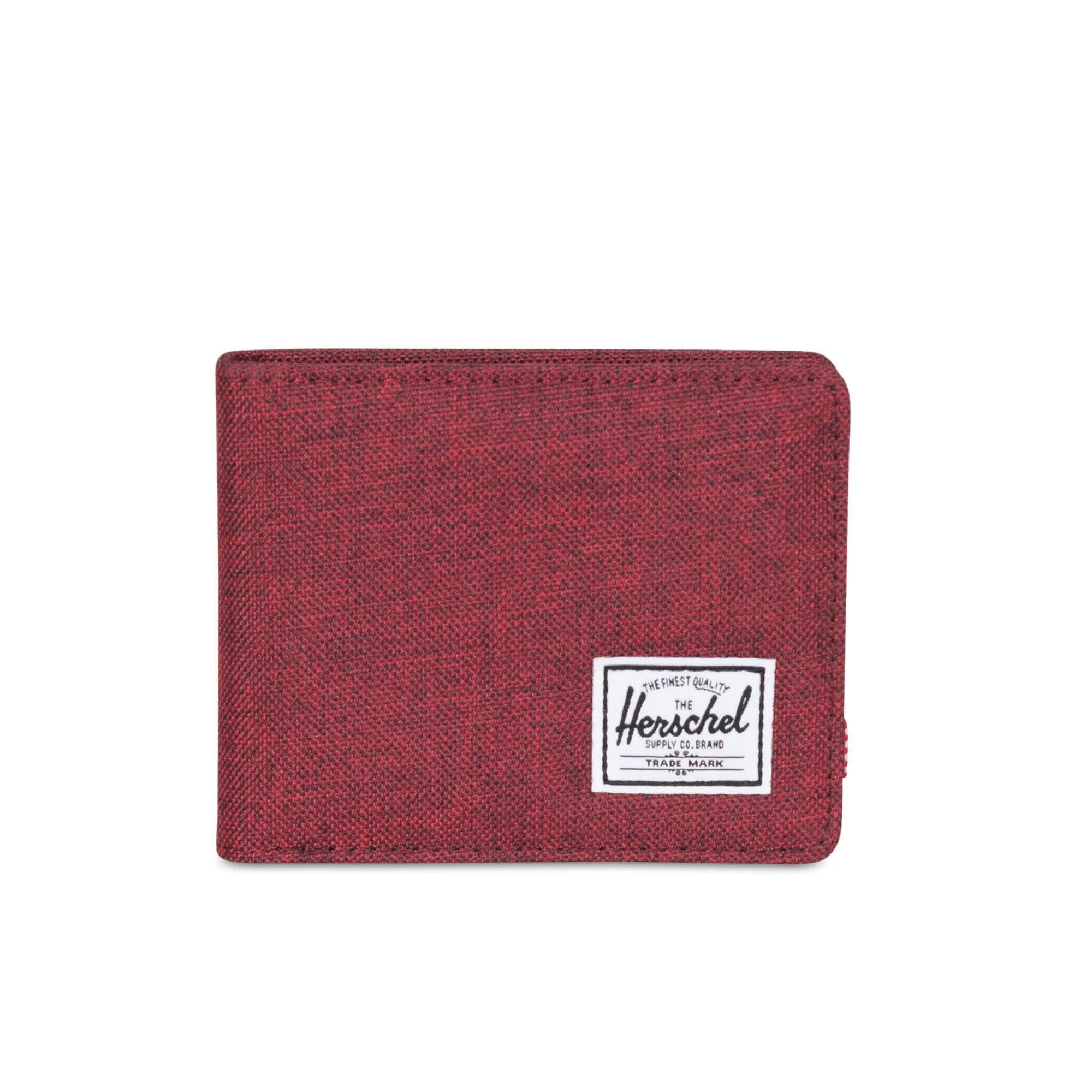 Herschel Roy Wallet - RFID Blocking Slim Bifold Wallet for Men - Premium Leather Crosshatch Design - Perfect for Wine Tasting & Everyday Carry