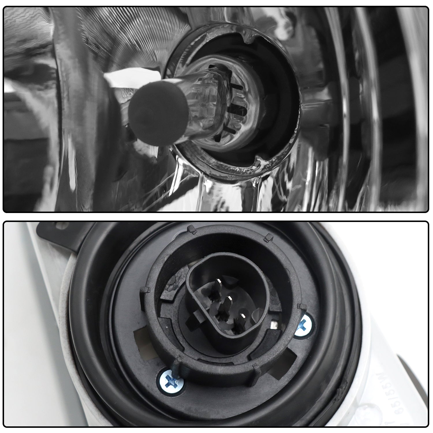 Black Headlight Assembly Pair for 2005-2015 Peterbilt 325 330 335 337 340 348 382 384 386 387 Trucks - Left Driver & Right Passenger Side Replacement - Perfect for Night Driving and Enhanced Road Safety