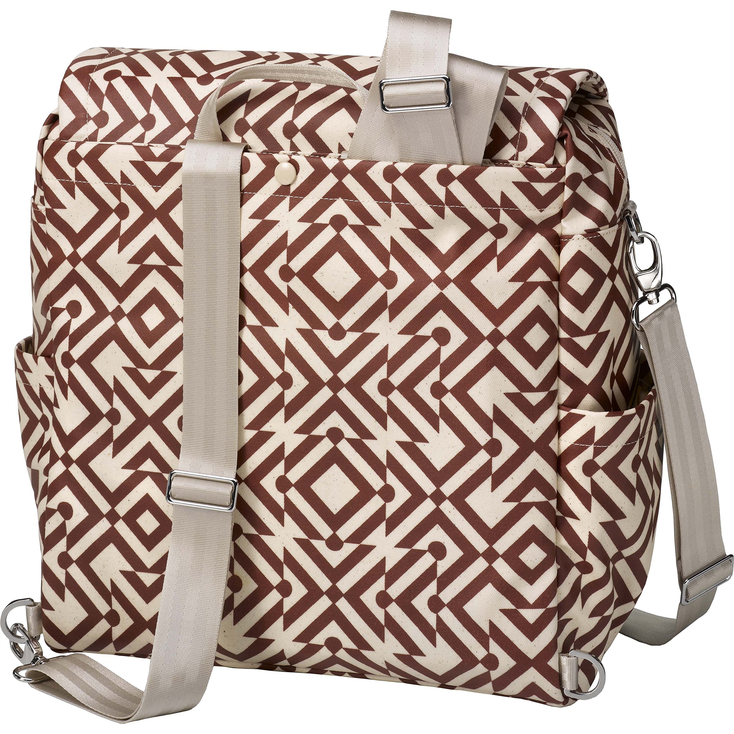 Petunia Pickle Bottom Boxy Backpack - Stylish Diaper Bag for Parents, Spacious Baby Backpack for Moms on the Go | Top-Rated Nursery Bag with Mazes of Milano Design | Perfect for Travel, Daycare & Family Outings