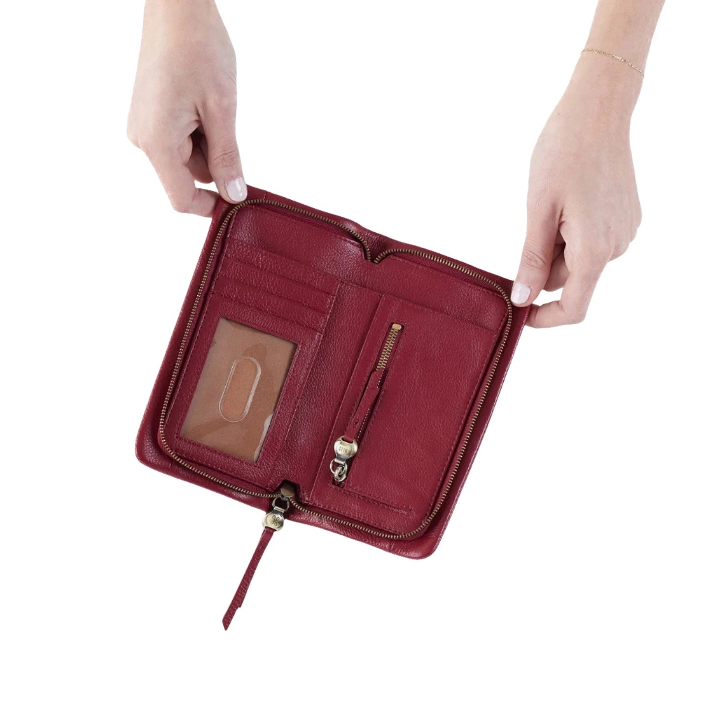 HOBO CASS Large Wallet for Women - Genuine Leather Crossbody Wallet with RFID Protection - Perfect for Travel, Shopping & Everyday Use