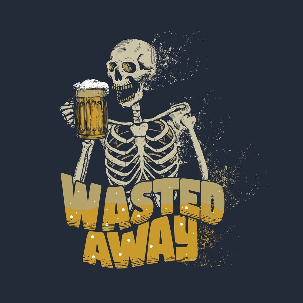 Wasted Away T-Shirt - Midnight Navy | Comfortable & Stylish Cotton Tee for Men & Women | Perfect for Casual Wear, Outings & Everyday Fashion