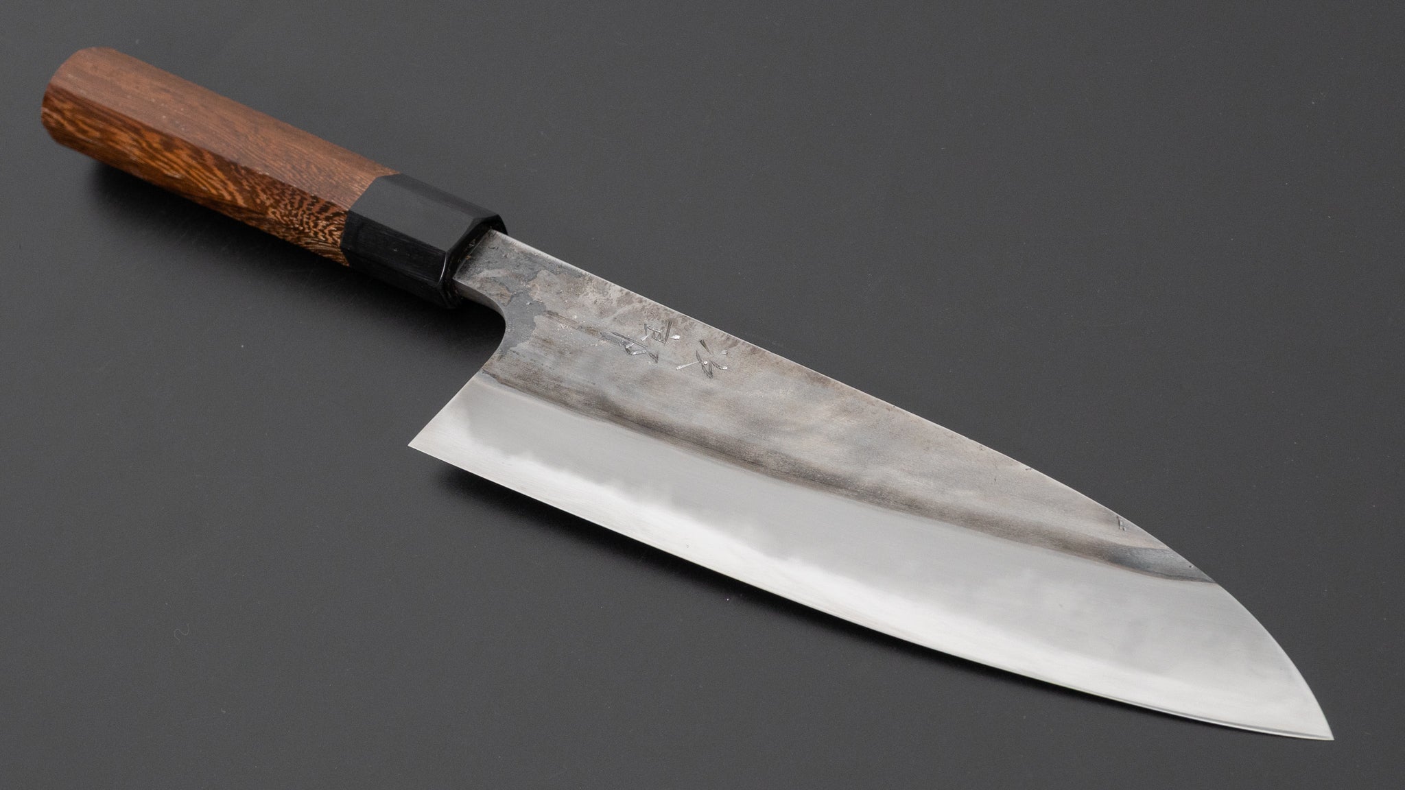 Premium Jiro Tsuchime Wa Gyuto 210mm Japanese Chef Knife with Taihei Tagayasan Handle - Perfect for Sushi, Meat Cutting & Professional Kitchen Use