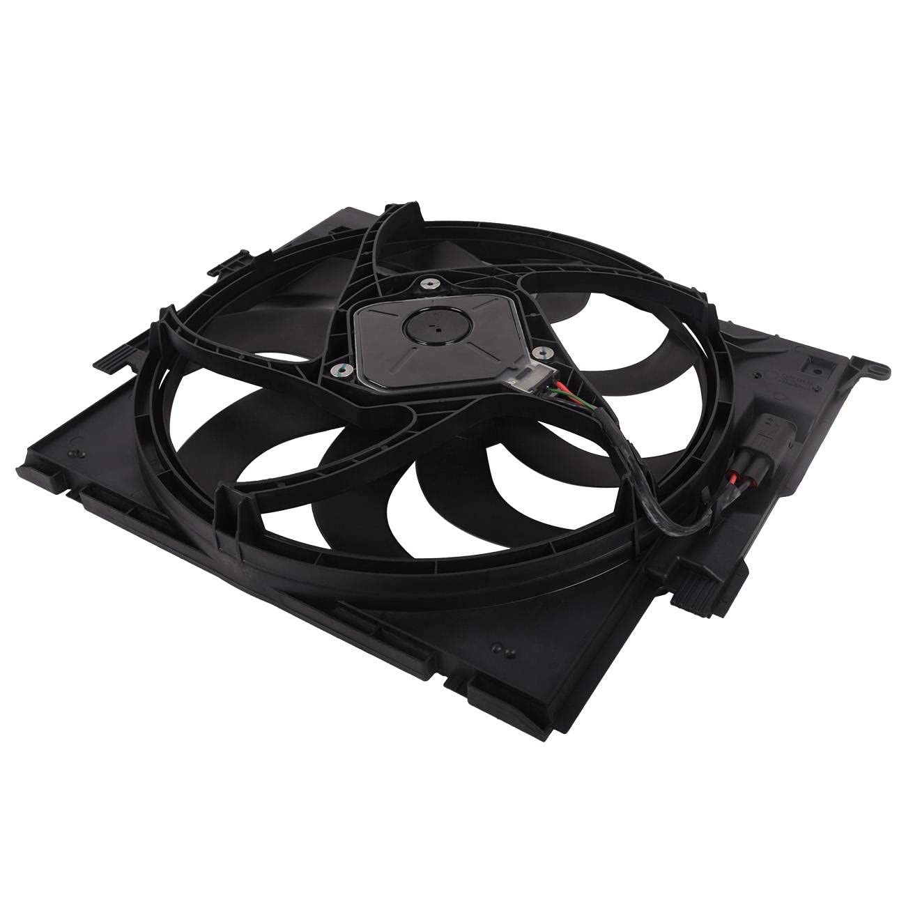 Topaz 17428641964 Radiator Cooling Fan Assembly - Compatible with BMW 328i 335i 435i M235i (2012-2016) - Perfect for Engine Cooling & Overheating Prevention
