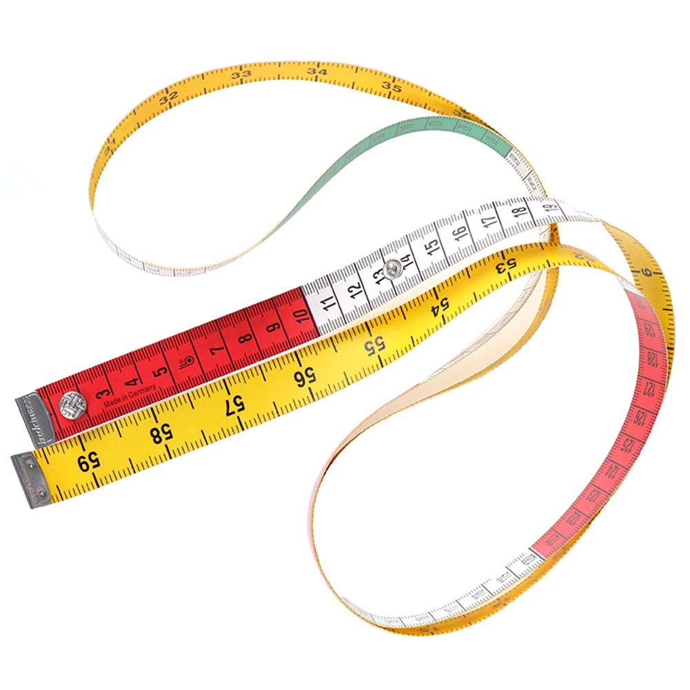 AKOAK 1.5m/60-inch Flexible Body Measuring Tape - Soft Sewing Tailor Tape Measure for Accurate Waist, Bust & Body Measurements - Perfect for DIY Sewing, Tailoring & Fitness Tracking