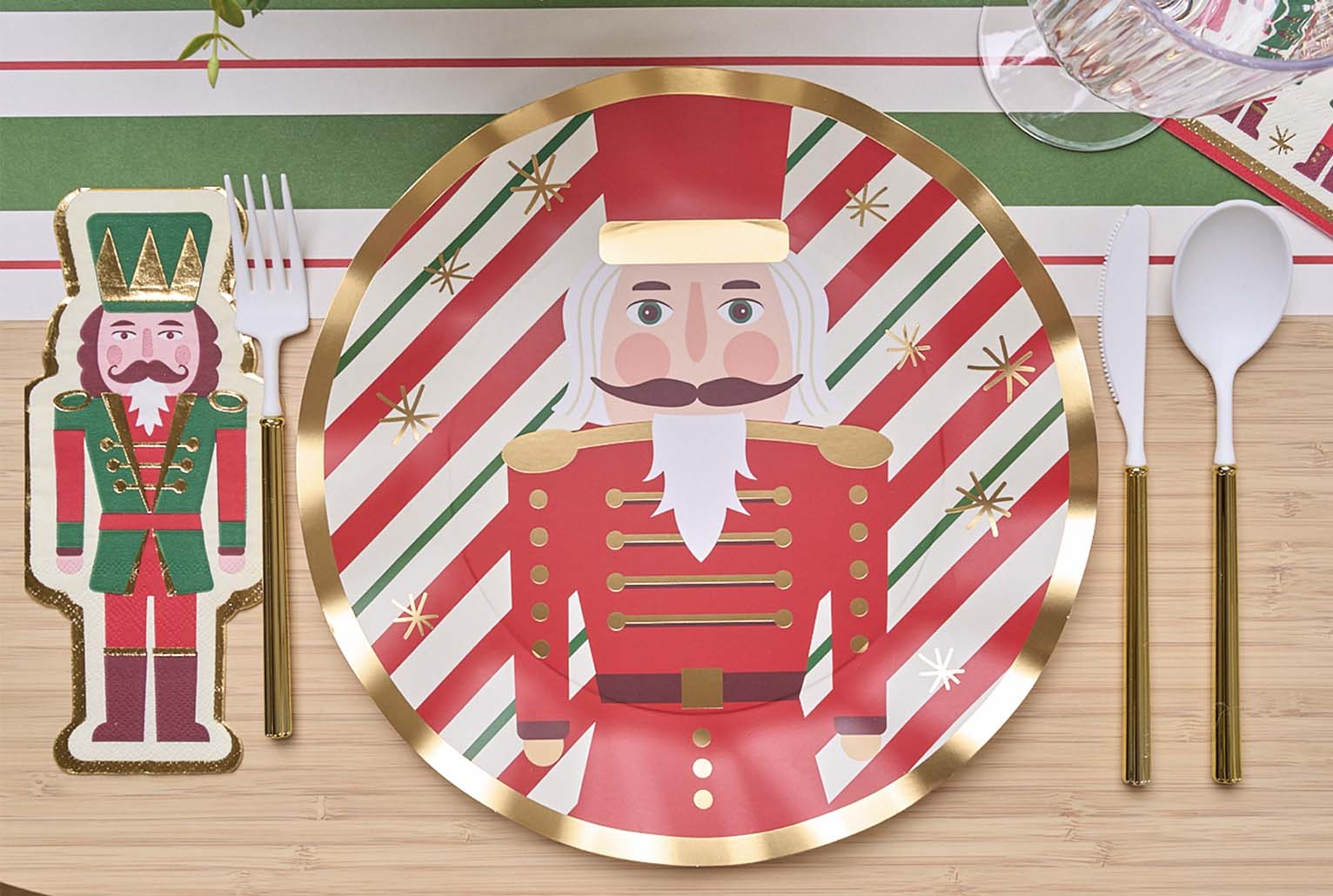 Christmas Nutcracker Guest Towels - 16 Pack | Holiday Bathroom & Kitchen Decor for Parties & Festive Gatherings