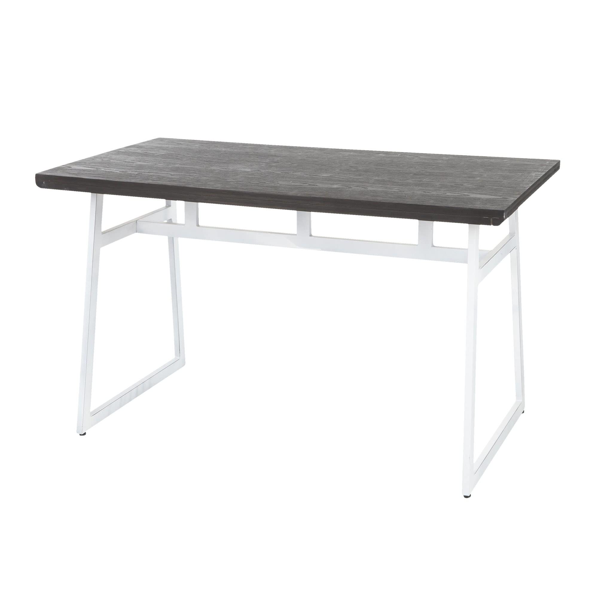 LumiSource Geo Modern Rectangle Dining Table - Small Kitchen Table for 4 People - Perfect for Apartments, Breakfast Nooks & Small Space Dining Areas