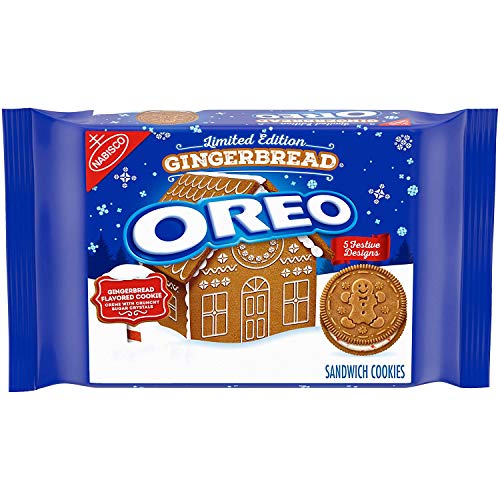 Gingerbread Flavor Sandwich Cookies - Limited Edition Holiday Treat, 12.2oz (Pack of 6) | Perfect for Christmas Parties, Gift Baskets & Festive Snacking