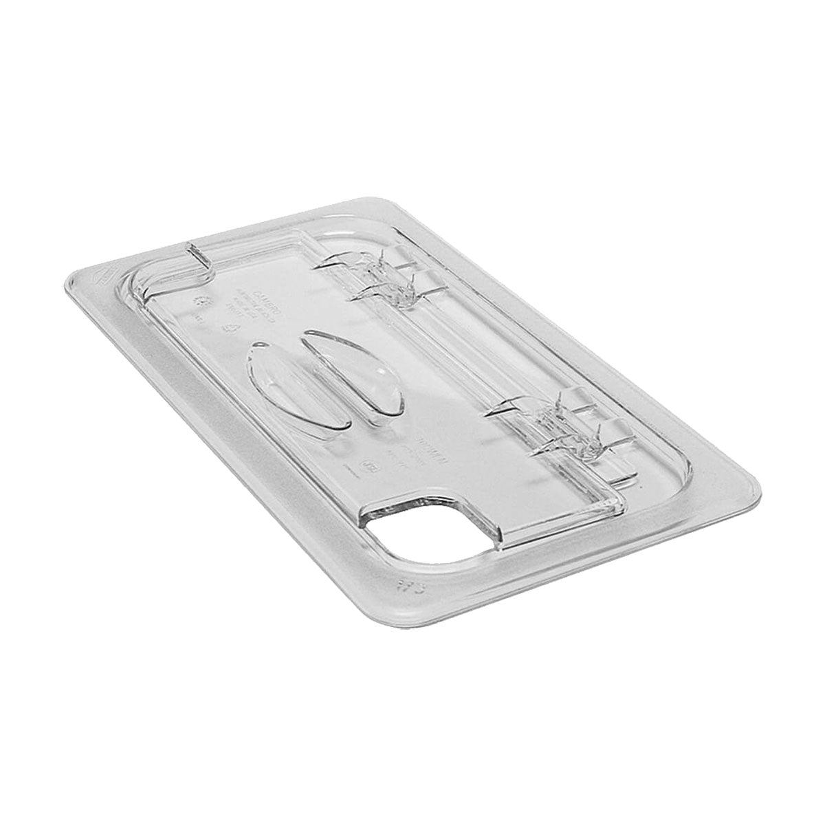 Cambro 30CWLN135 Camwear 1/3 Size Clear Notched Food Pan with Flip Lid - Durable Commercial Food Storage Container for Restaurants, Catering & Food Service