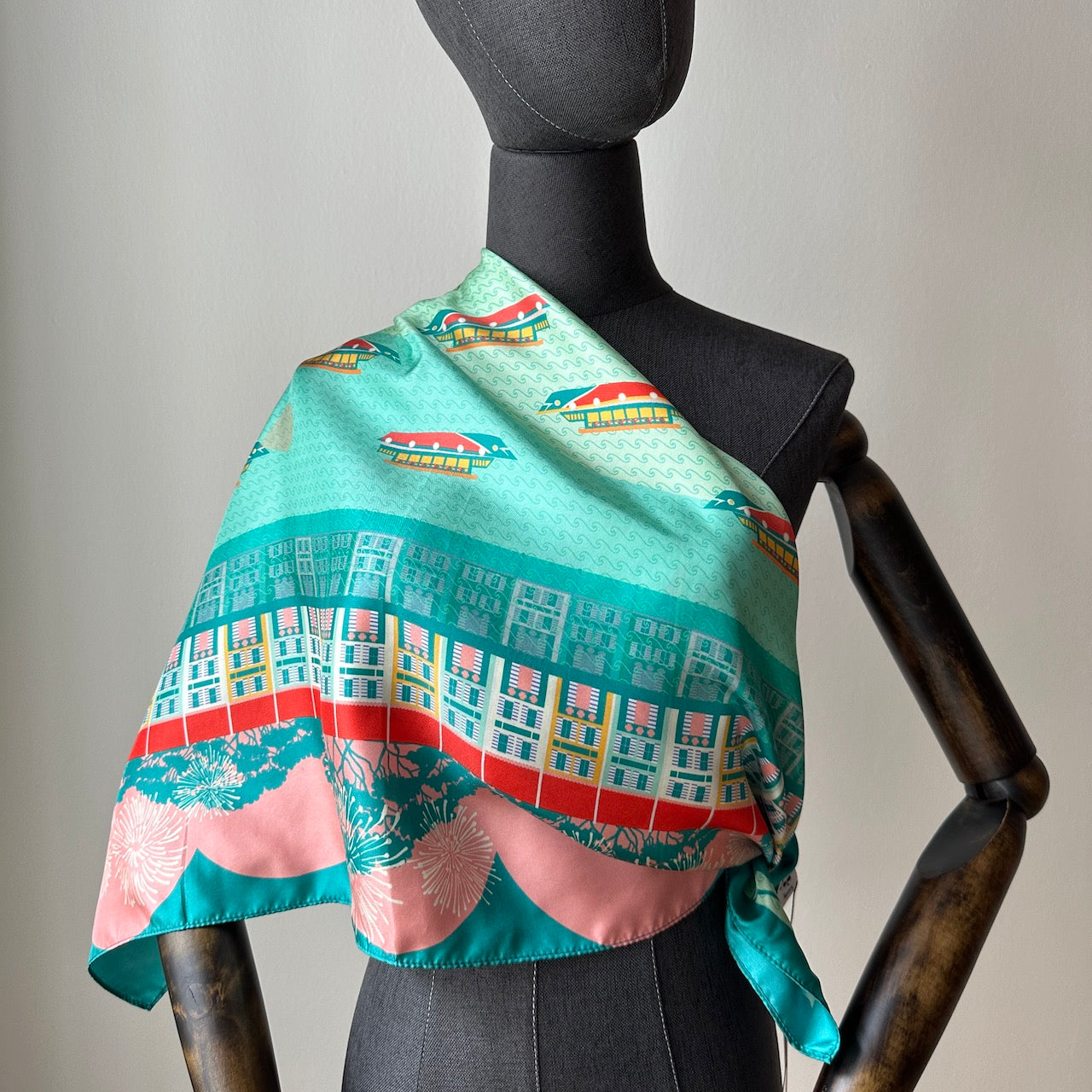 Singapore Quay Silk Scarf - Elegant Nighttime Fashion Accessory for Women | Perfect for Evening Events, Date Nights & Travel