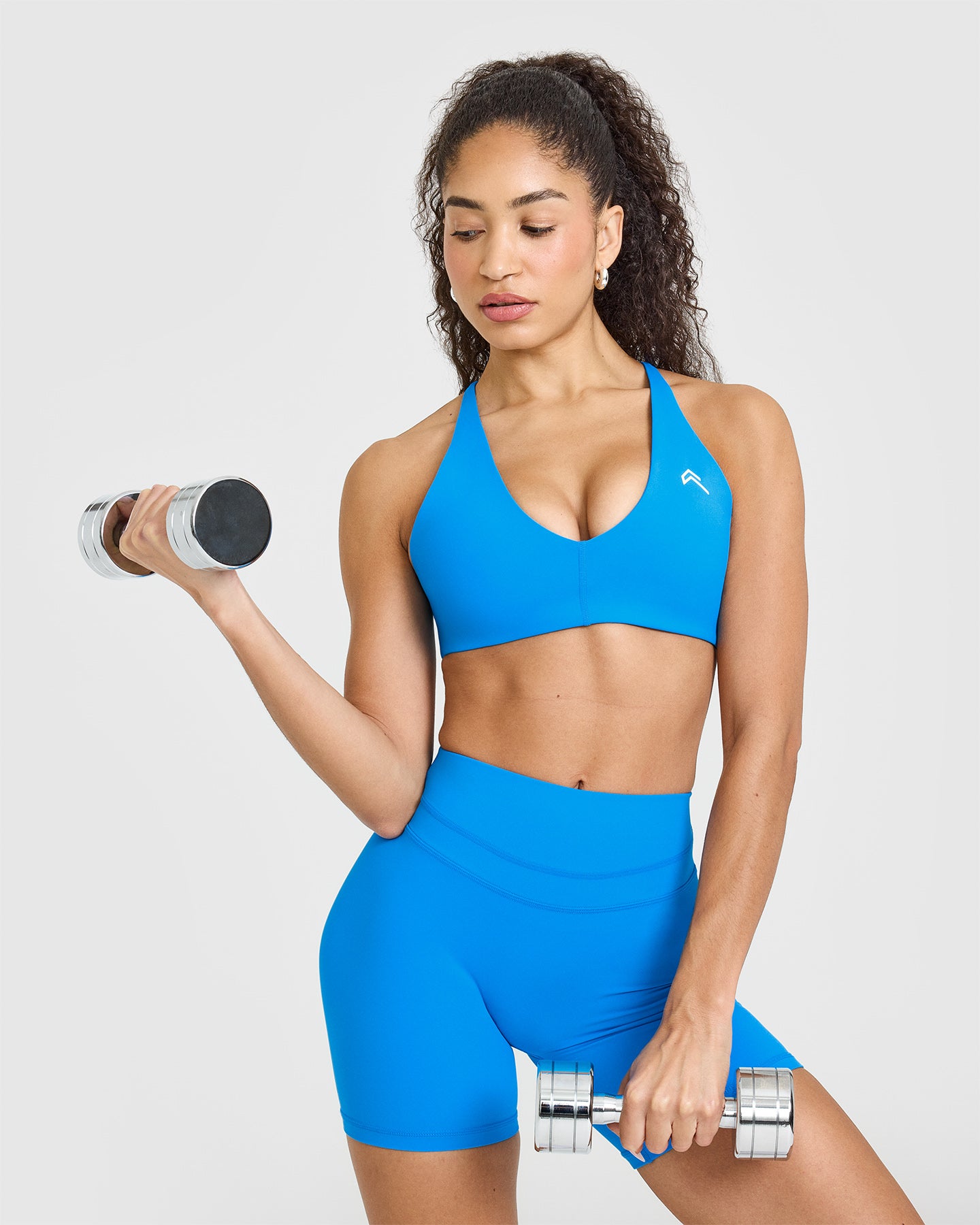 Seamless Wireless Micro Bralette - Soft Comfort Bra in Tropical Blue | Yoga, Lounge & Everyday Wear